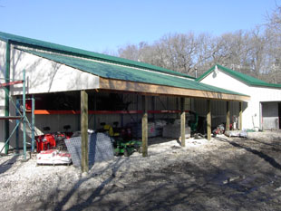 Pole Barn Leanto After